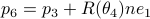 p_6=p_3+R(theta_4)ne_1