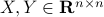 X,Yin mathbf{R}^{ntimes n}