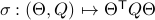 sigma:(Theta,Q)mapsto Theta^{mathsf{T}}QTheta