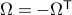 Omega = -Omega^{mathsf{T}}